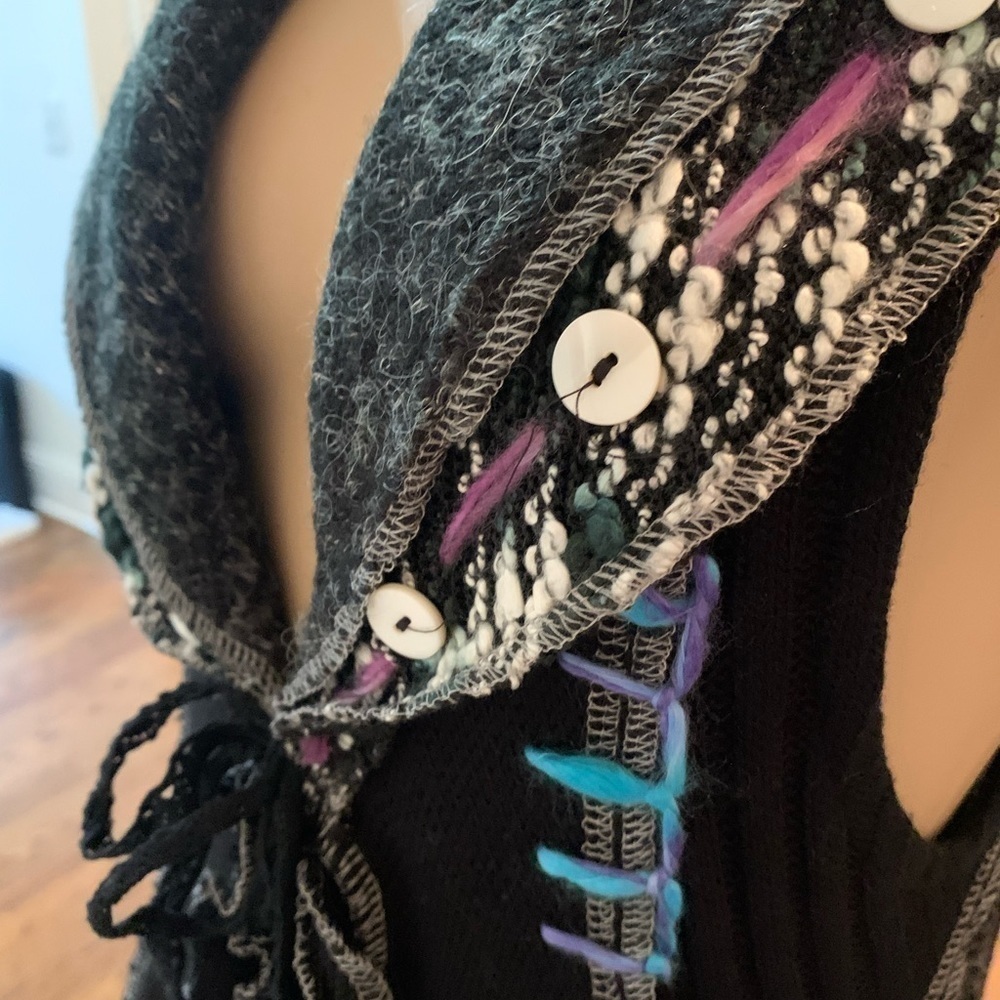 FANTASIA Cardigan Sweater Unique Sweater Vest - Picture 3 of 6